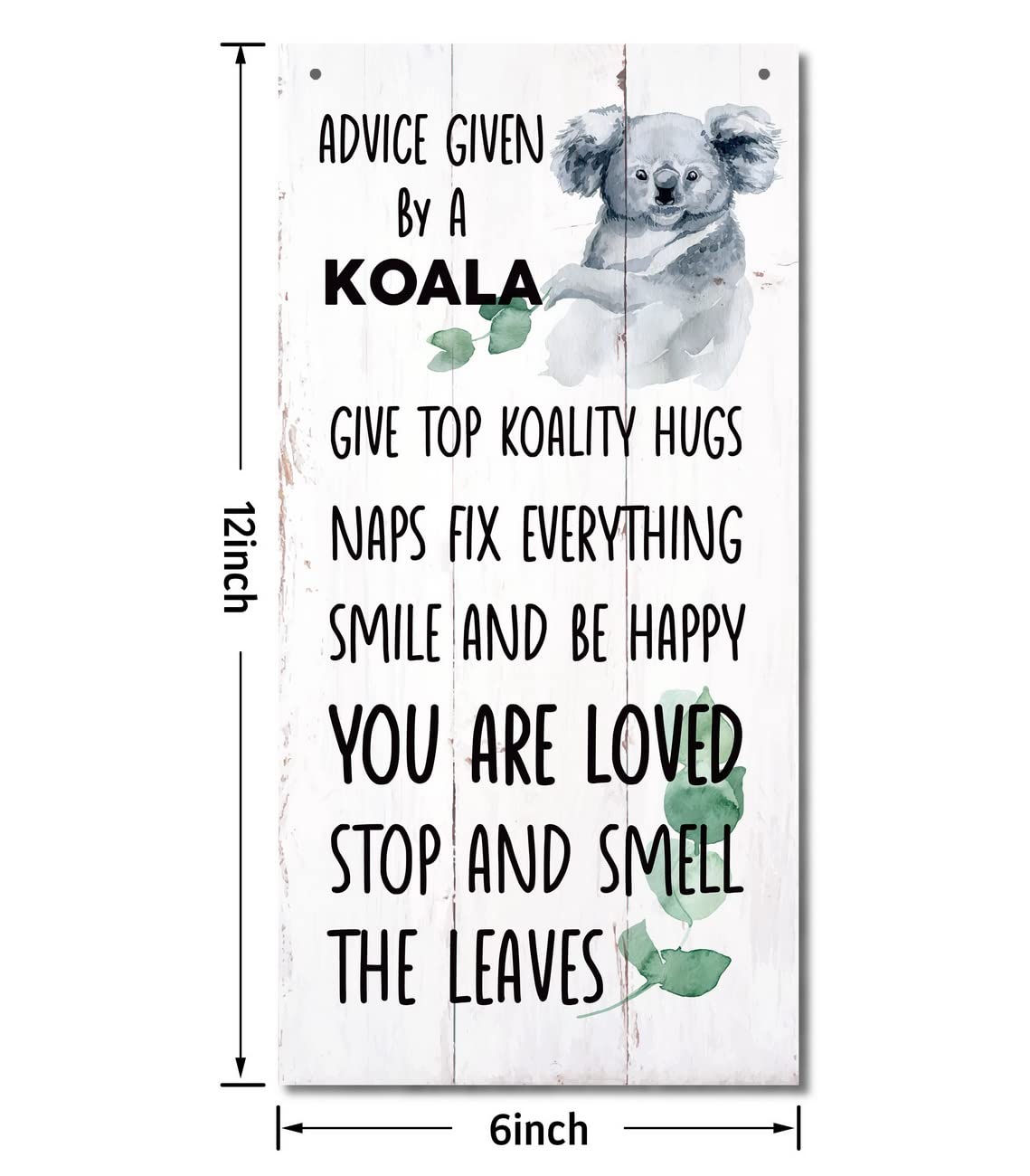 Amazon.com: Koala Hanging Wood Signs with Positive Quotes